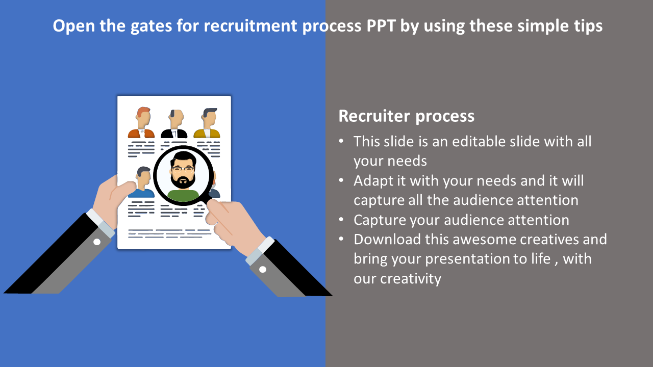 Analyzing Recruitment Process PowerPoint Template